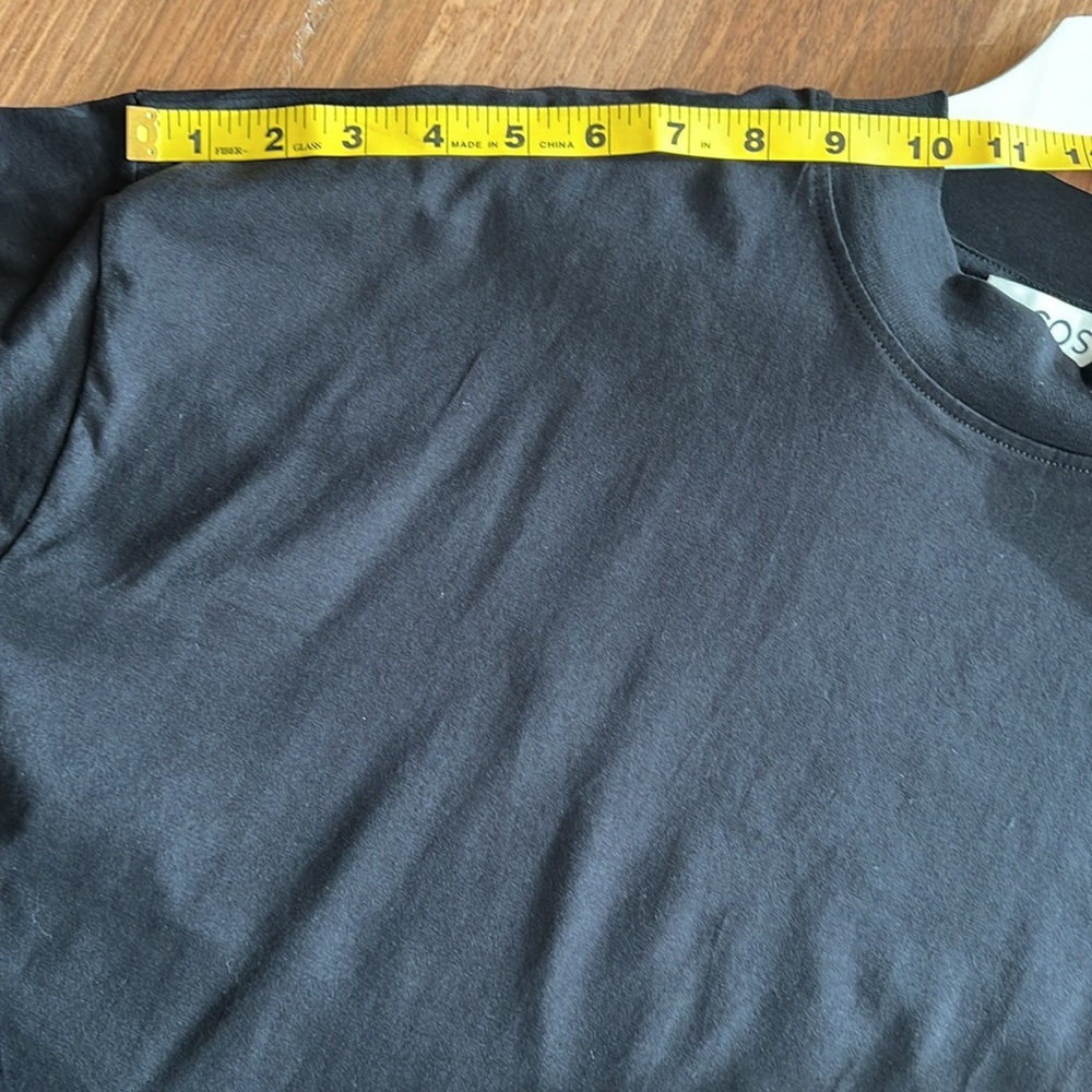 COS Black Oversized Short Sleeve Tee - Picture 7 of 11